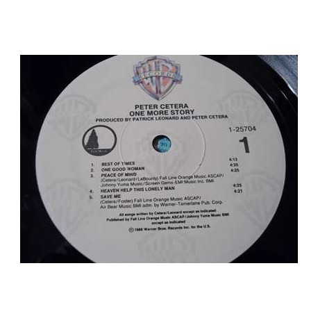 Peter Cetera - One More Story LP Vinyl Record For Sale