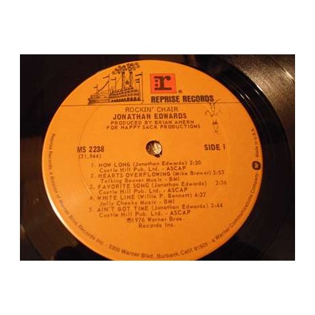 Jonathan Edwards - Rockin' Chair LP Vinyl Record For Sale