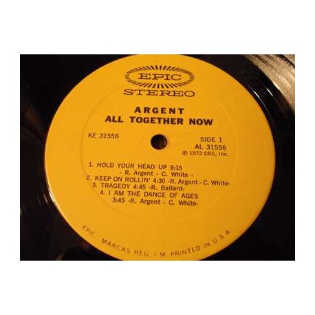 Argent - All Together Now LP Vinyl Record For Sale