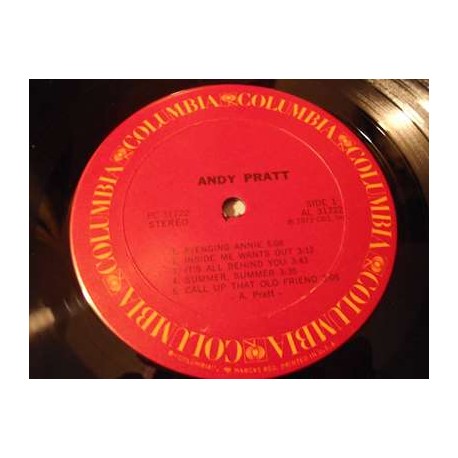 Andy Pratt - Self Titled LP Vinyl Record For Sale