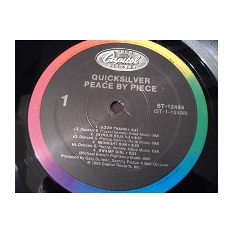 Quicksilver - Peace By Piece LP Vinyl Record For Sale
