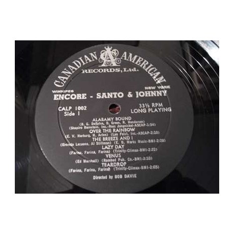 Santo & Johnny - Encore LP Vinyl Record For Sale
