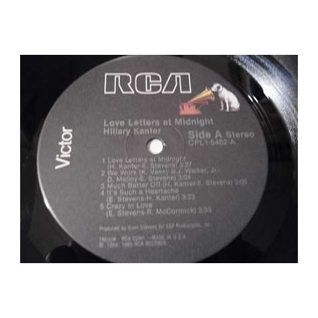 Hillary Kanter - Love Letters At Midnight LP Vinyl Record For Sale