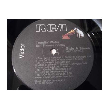Earl Thomas Conley - Treadin' Water LP Vinyl Record For Sale