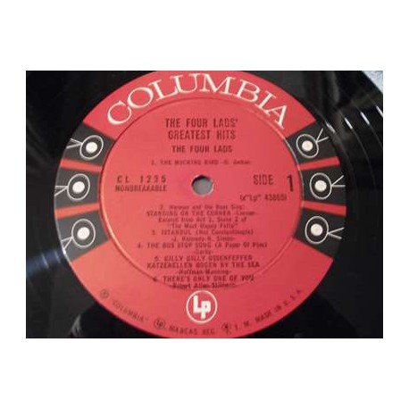 The Four Lads - Greatest Hits LP Vinyl Record For Sale