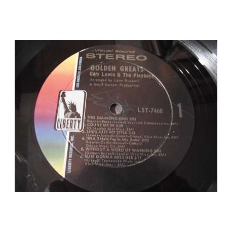 Gary Lewis And The Playboys - Golden Greats LP Vinyl Record For Sale
