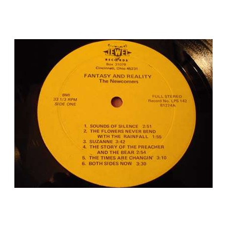 The Newcomers (AKA The Light Company) - Fantasy And Reality LP Vinyl Record For Sale