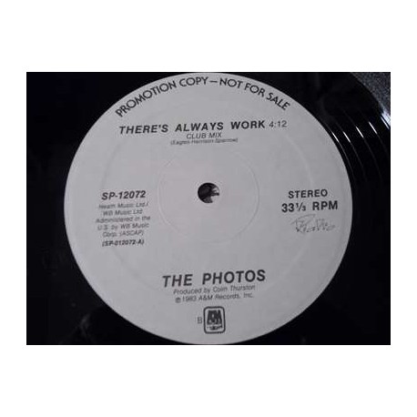 The Photos - There's Always Work 12" Single Vinyl Record For Sale
