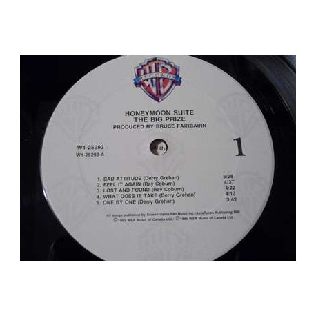 Honeymoon Suite - The Big Prize LP Vinyl Record For Sale