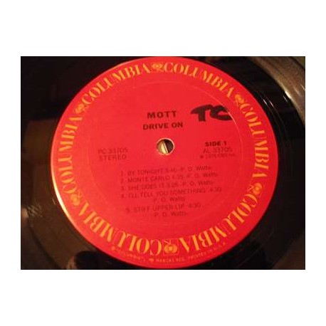 Mott - Drive On LP Vinyl Record For Sale