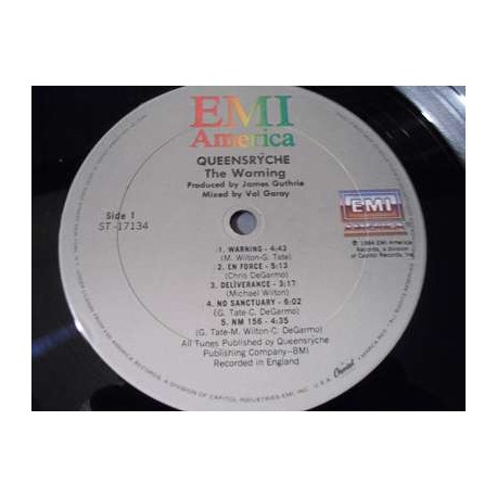 Queensryche - The Warning LP Vinyl Record For Sale
