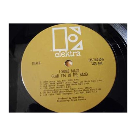 Lonnie Mack - Glad I'm In The Band LP Vinyl Record For Sale