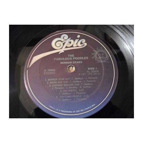 The Fabulous Poodles - Mirror Stars LP Vinyl Record For Sale