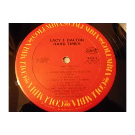 Lacy J Dalton - Hard Times LP Vinyl Record For Sale