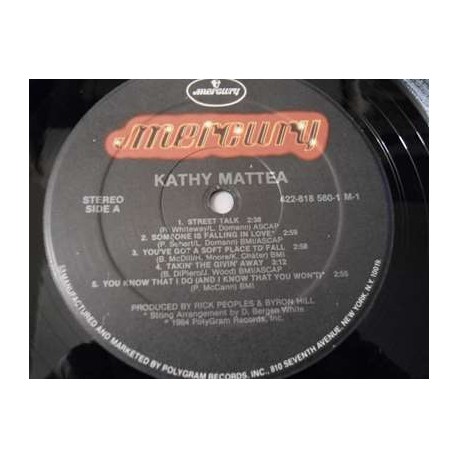 Kathy Mattea - Self Titled LP Vinyl Record For Sale