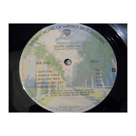 Marc Jordan - Mannequin LP Vinyl Record For Sale