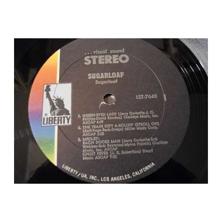 Sugarloaf - Self Titled LP Vinyl Record For Sale
