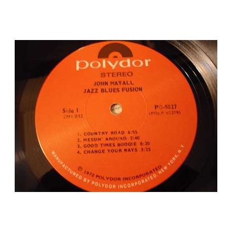 John Mayall - Jazz Blues Fusion LP Vinyl Record For Sale