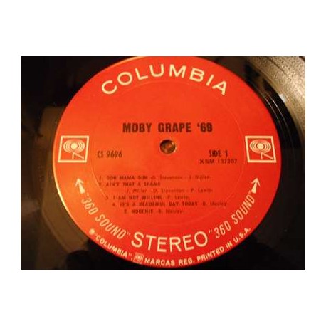 Moby Grape - '69 LP Vinyl Record For Sale
