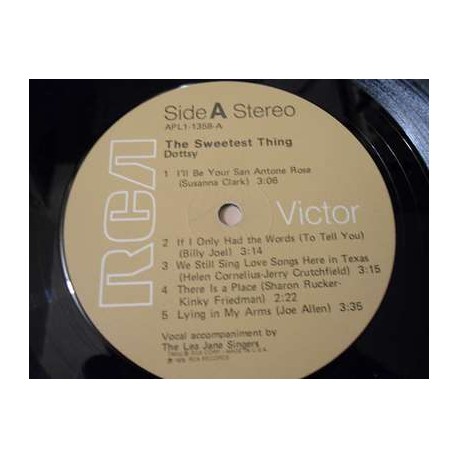 Dottsy - The Sweetest Thing LP Vinyl Record For Sale