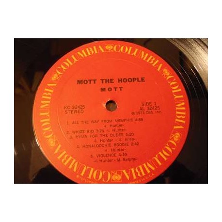 Mott The Hoople - Mott LP Vinyl Record For Sale