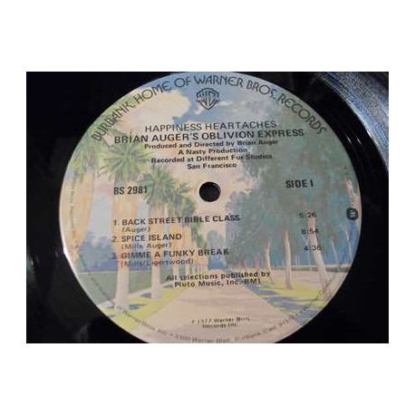 Brian Auger's Oblivion Express - Happiness Heartaches LP Vinyl Record For Sale