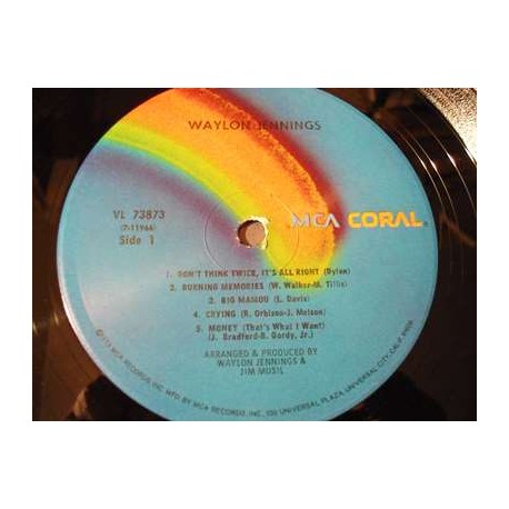 Waylon Jennings - Self Titled LP Vinyl Record For Sale