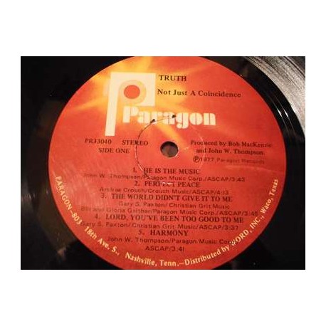 Truth - Not Just A Coincidence LP Vinyl Record For Sale