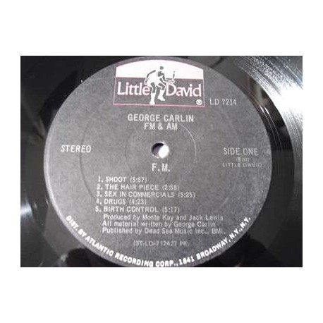 George Carlin - FM & AM LP Vinyl Record For Sale