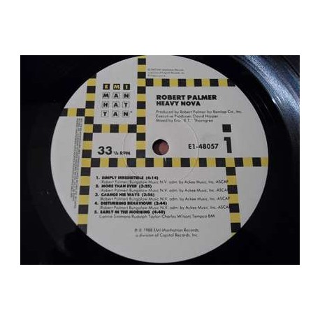 Robert Palmer - Heavy Nova LP Vinyl Record For Sale