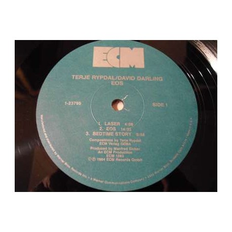 Terje Rypdal / David Darling - Eos LP Vinyl Record For Sale