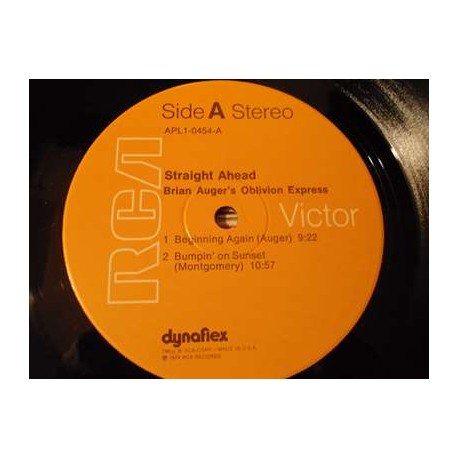 Brian Auger's Oblivion Express - Straight Ahead LP Vinyl Record For Sale