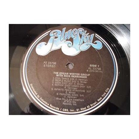 The Edgar Winter Group - With Rick Derringer LP Vinyl Record For Sale