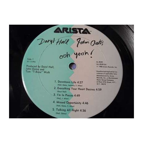 Daryl Hall & John Oates - Ooh Yeah LP Vinyl Record For Sale