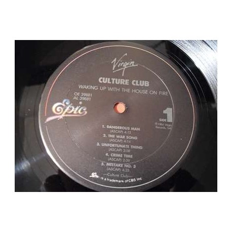 Culture Club - Waking Up With The House On Fire LP Vinyl Record For Sale
