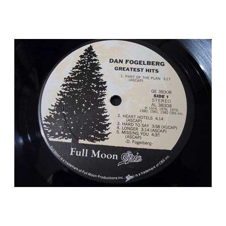 Dan Fogelberg - Greatest Hits LP Vinyl Record For Sale
