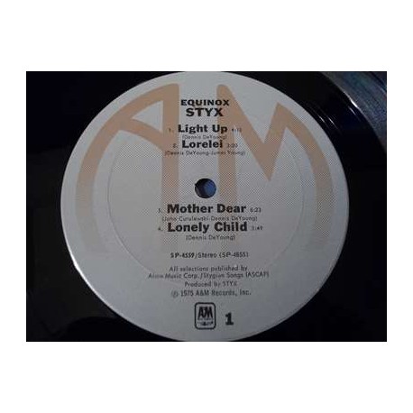 Styx - Equinox Vinyl LP Record For Sale