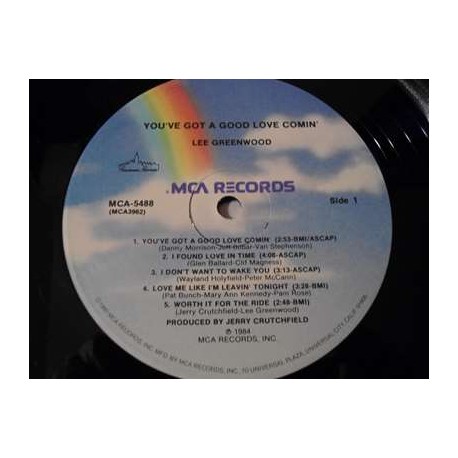 Lee Greenwood - You've Got A Good Love Coming LP Vinyl Record For Sale