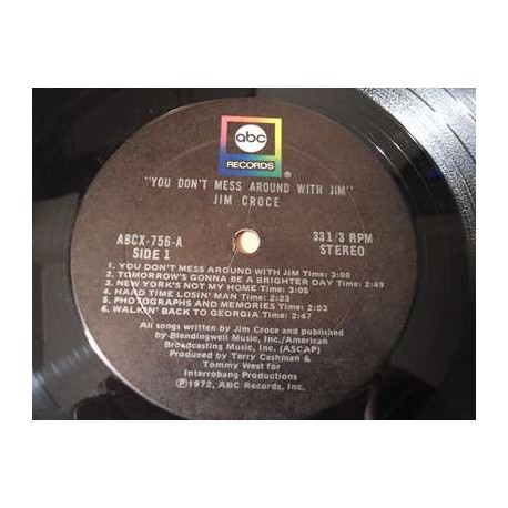 Jim Croce - You Dont Mess Around With Jim Vinyl LP Record For Sale