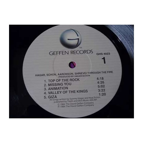 Hagar Schon Aaronson Shrieve - Through The Fire LP Vinyl Record For Sale