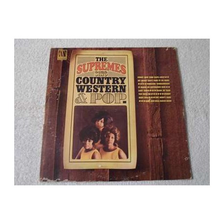 The Supremes - Sing Country Western & Pop LP Vinyl Record For Sale