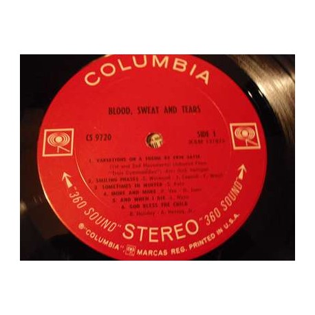 Blood Sweat & Tears - Self Titled LP Vinyl Record For Sale