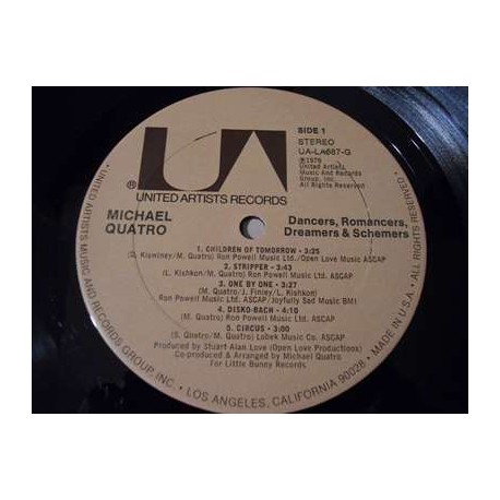 Michael Quatro - Dancers, Romancers, Dreamers & Schemers LP Vinyl Record For Sale