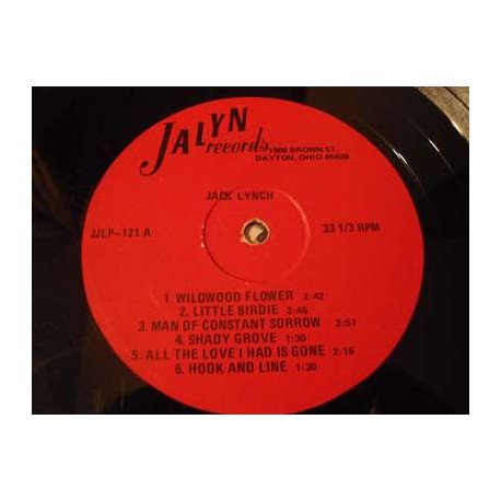 Jack Lynch & The Miami Valley Boys - Bluegrass Music LP Vinyl Record For Sale
