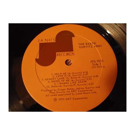 Baker Gurvitz Army - Self Titled LP Vinyl Record For Sale