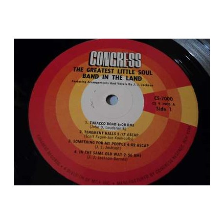 J.J. Jackson - The Greatest Little Soul Band In The Land LP Vinyl Record For Sale