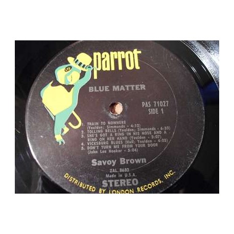Savoy Brown - Blue Matter LP Vinyl Record For Sale