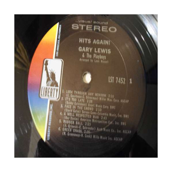 Gary Lewis And The Playboys - Hits Again! LP Vinyl Record For Sale