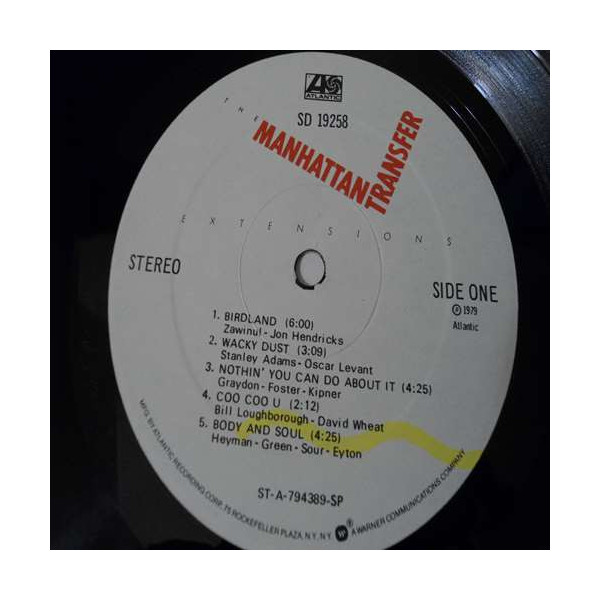 Manhattan Transfer - Extensions LP Vinyl Record For Sale