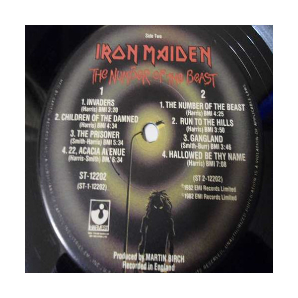 Iron Maiden - The Number Of The Beast LP Vinyl Record For Sale